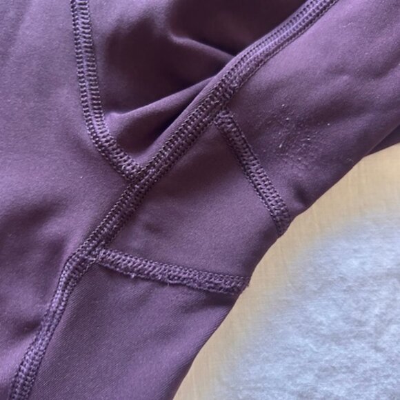 Lululemon Train Times Crop (17”) – Size 8 – Black Cherry or Garnet - Picture 11 of 11